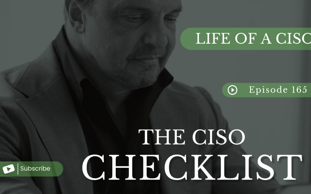 The CISO Checklist