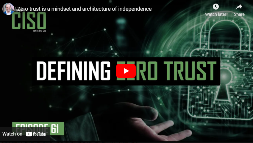 Zero Trust is a Mindset and Architecture of Independence