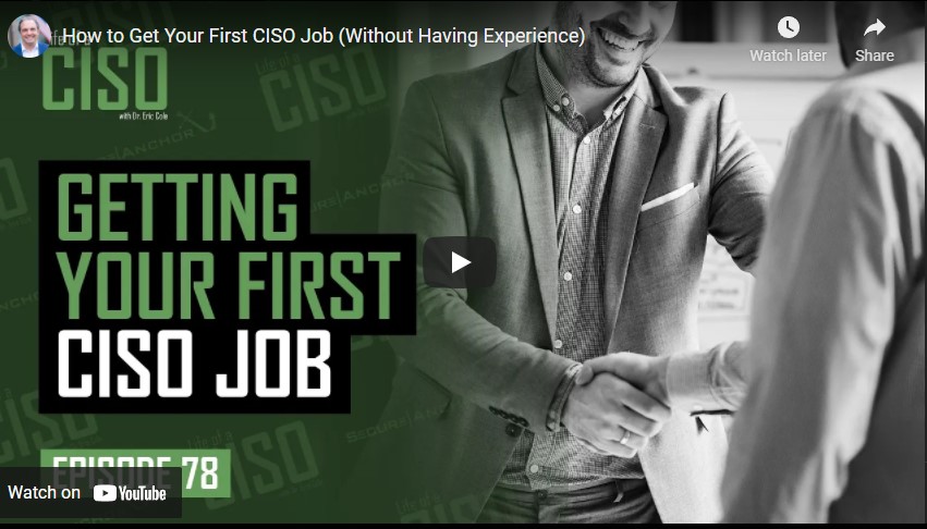 How to Get Your First CISO Job (Without Having Experience)