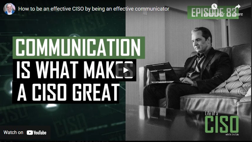 How to be an effective CISO by being an effective communicator