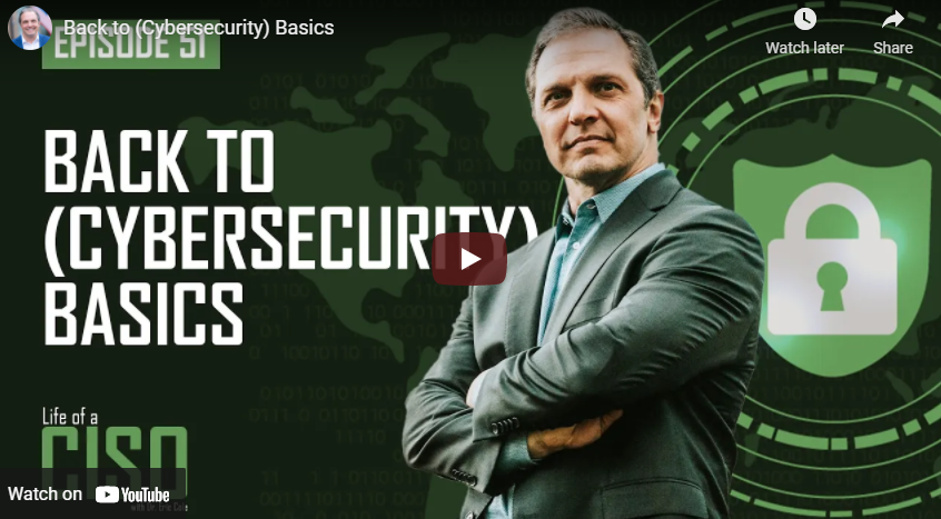 Back to (Cybersecurity) Basics