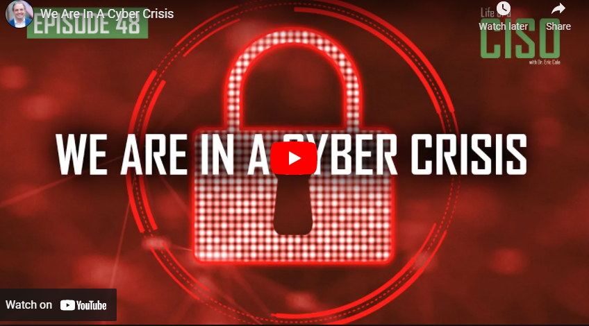 We Are In A Cyber Crisis